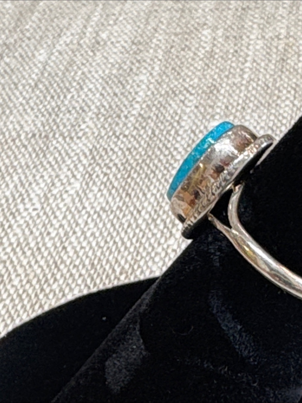 Sterling Silver Turquoise Native American Ring - Gem